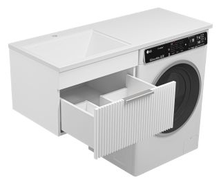 Подвесная тумба раковину Brevita Enfida ENF-09060-011Я под стиральную машину 60см белый